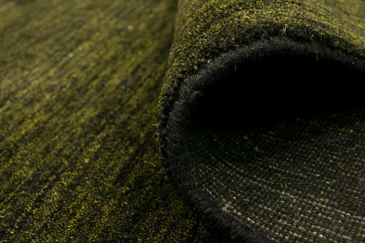 Gabbeh-matta - Softy - 300 x 250 cm - mörkgrön