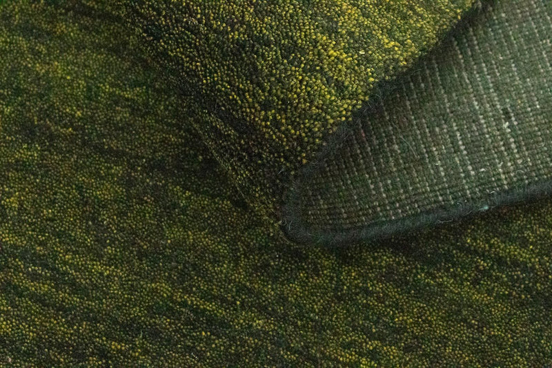 Gabbeh-matta - Softy - 300 x 250 cm - mörkgrön