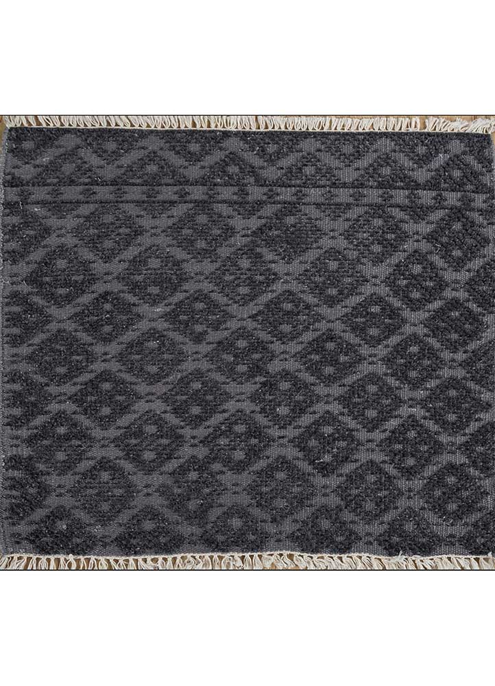 Viskosmatta kvadrat  - 75 x 75 cm - antracit