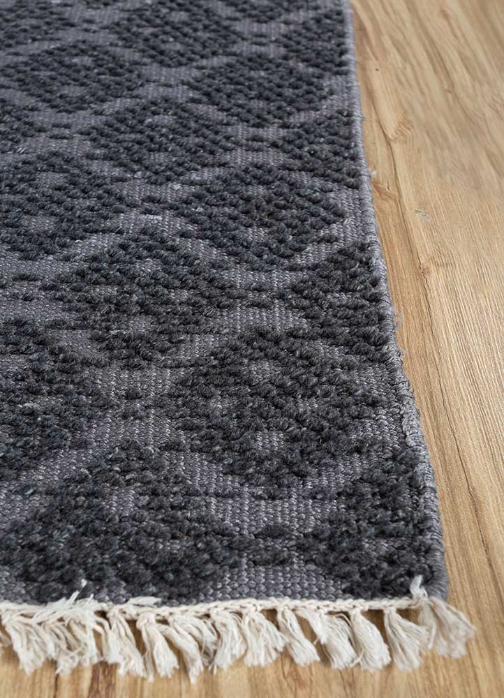 Viskosmatta kvadrat  - 75 x 75 cm - antracit