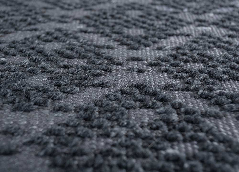 Viskosmatta kvadrat  - 75 x 75 cm - antracit