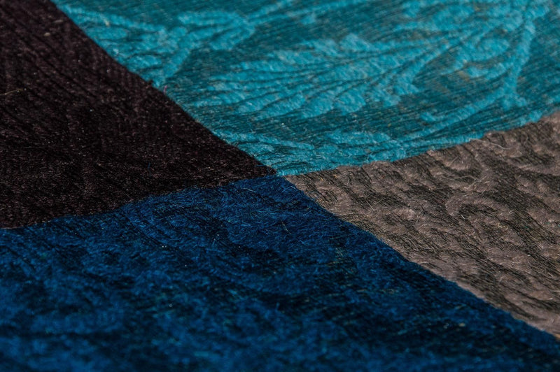 Patchwork-matta - 300 x 200 cm - turkos