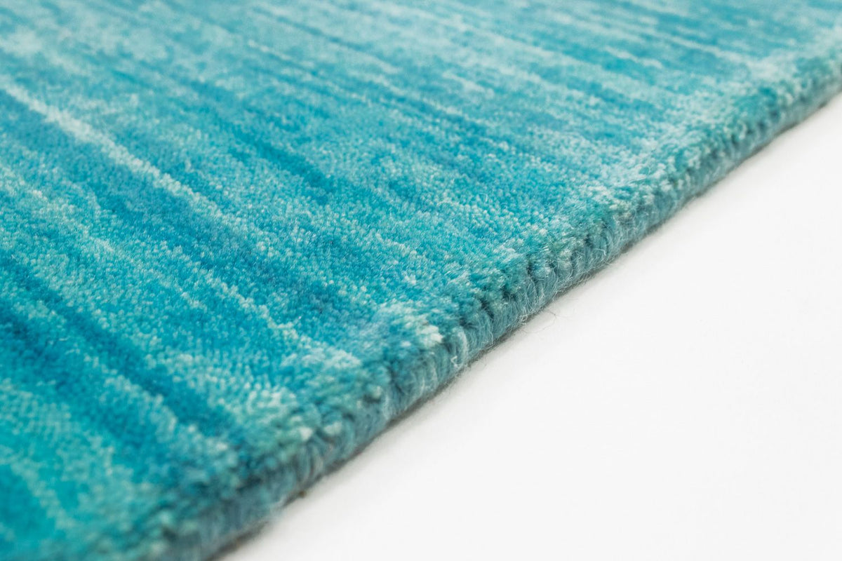 Gabbeh-matta - Indus kvadrat  - 250 x 250 cm - turkos
