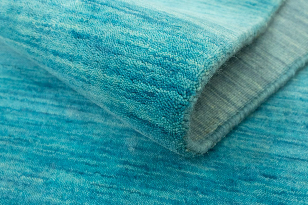 Gabbeh-matta - Indus kvadrat  - 250 x 250 cm - turkos