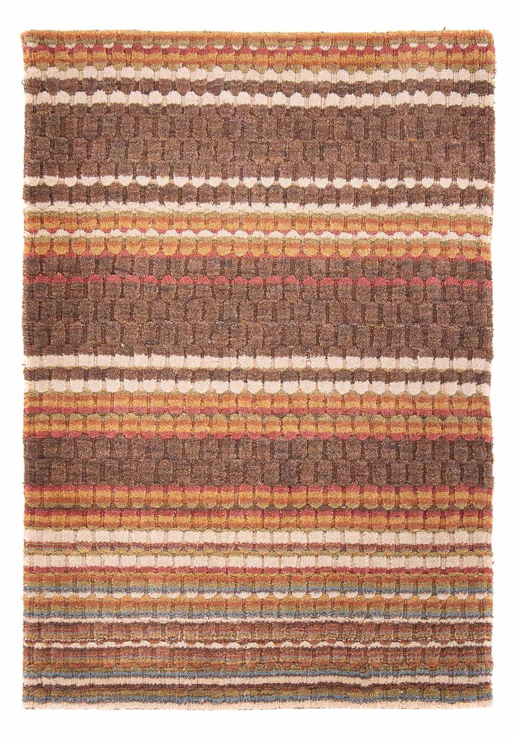 Gabbeh matta - Loribaft Softy - 150 x 100 cm - mörkbrun
