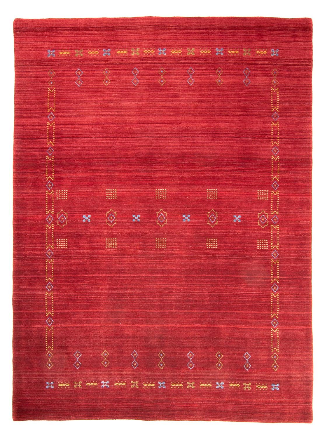 Gabbeh matta - Loribaft Softy - 240 x 170 cm - mörkröd