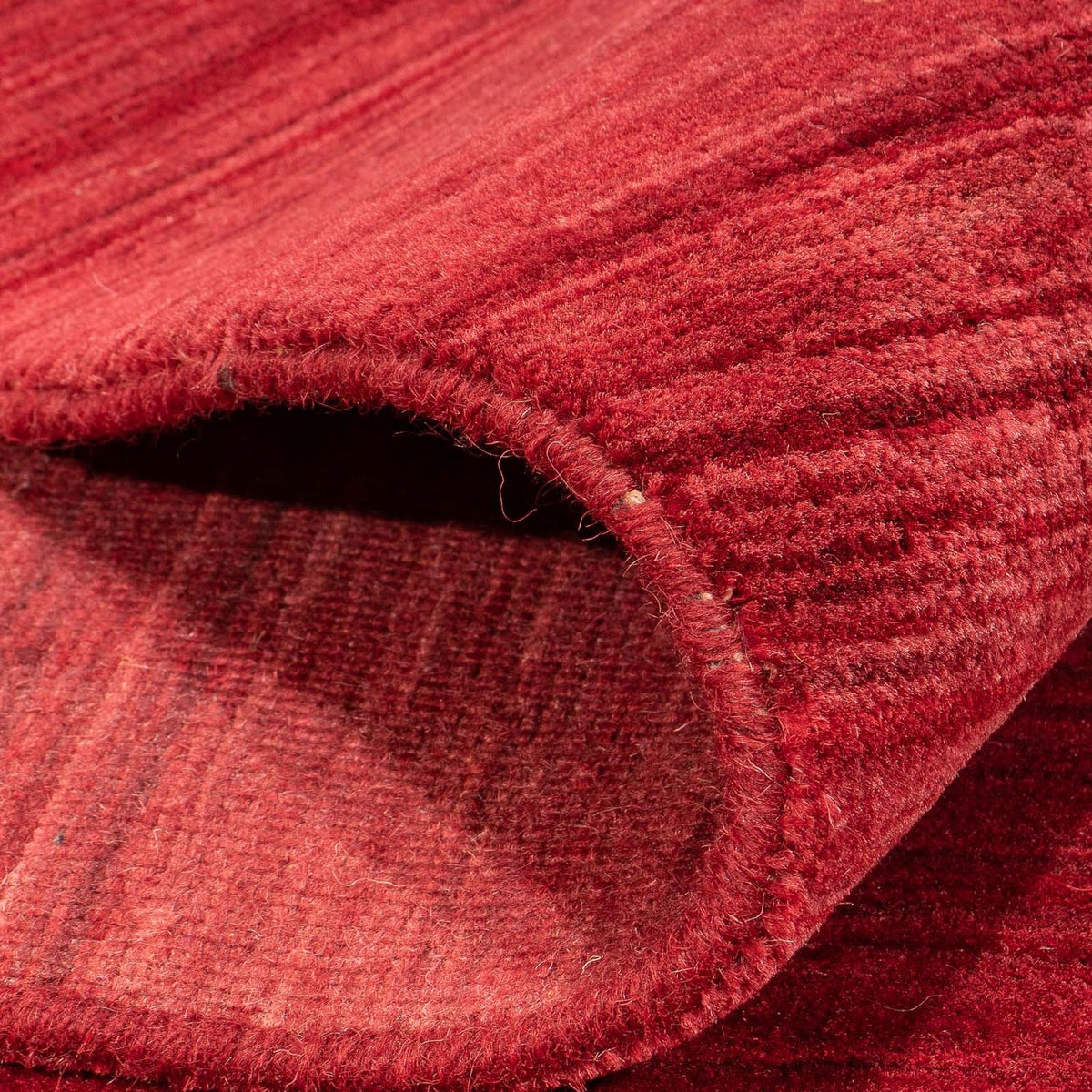 Gabbeh matta - Loribaft Softy - 240 x 170 cm - mörkröd