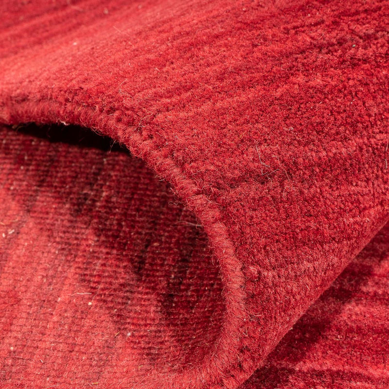 Gabbeh matta - Loribaft Softy - 240 x 170 cm - mörkröd