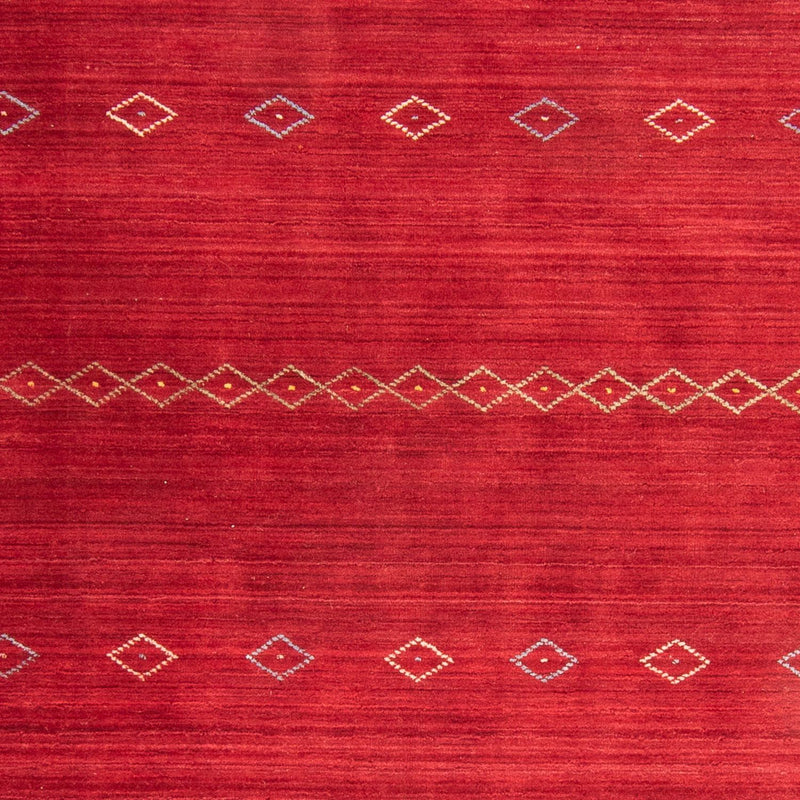 Gabbeh matta - Loribaft Softy - 240 x 170 cm - mörkröd