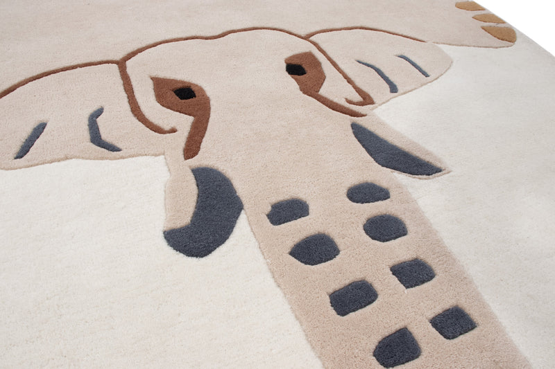 Barnens matta Elephant - Ullmatta