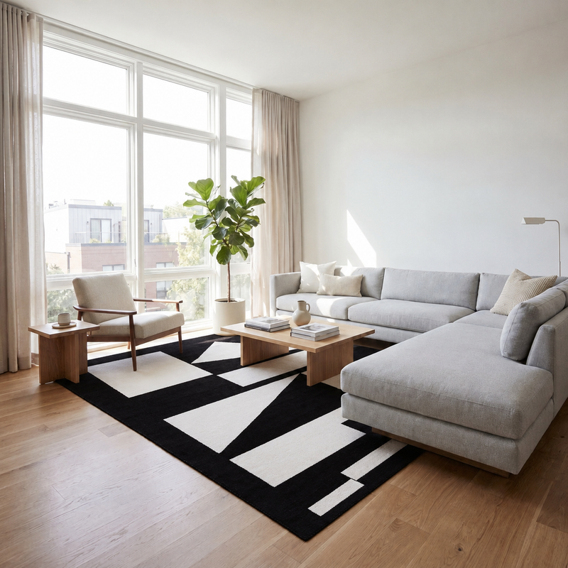 Designermatta Nordic Clarity - Designerteppich