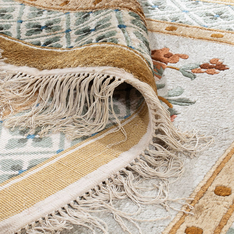 Silk matta - China Silk - 154 x 93 cm - mörk beige