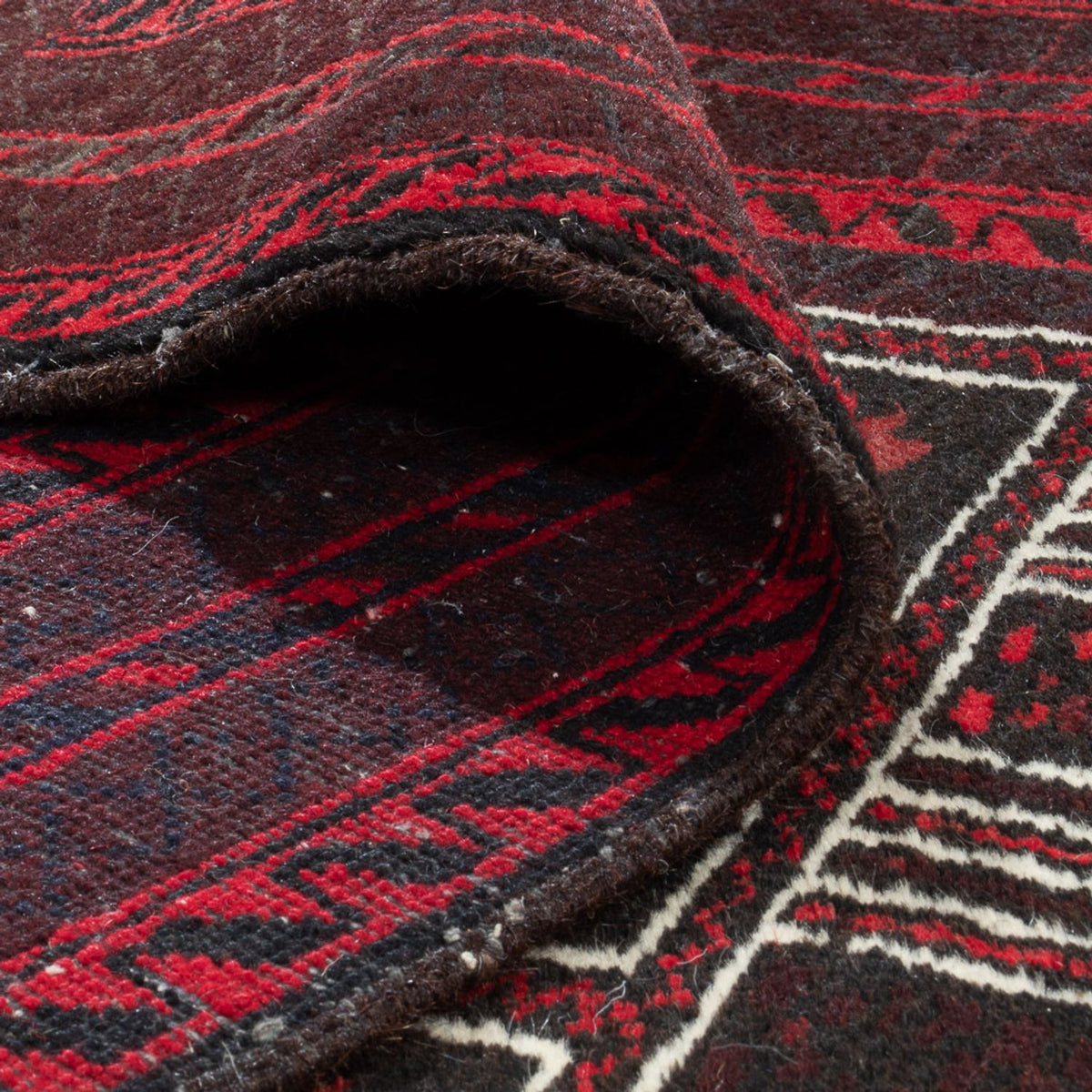 Baluch-matta - 147 x 97 cm - mörkröd