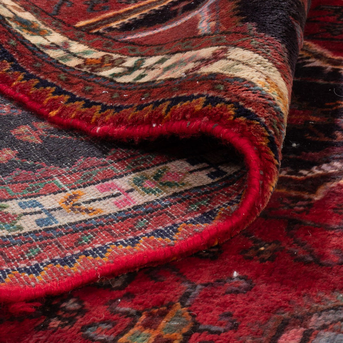 Runner Persisk matta - Nomadic - 197 x 77 cm - mörkröd